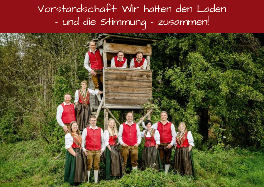 Vorstandschaft Musikkapelle Pless